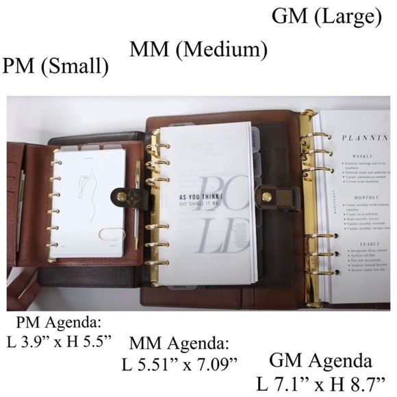 ⚜️FITS Louis Vuitton Agenda: PM MM GM 20 or 2023 Calendar +PEN: Choose Size - Picture 13 of 15
